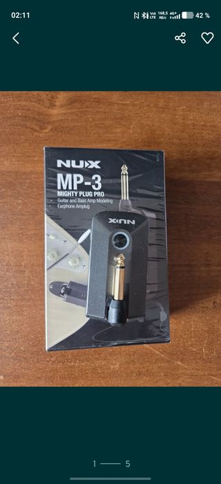 Комбоусилитель HUX 60wt + Гитарно-басовый процессор NUX.