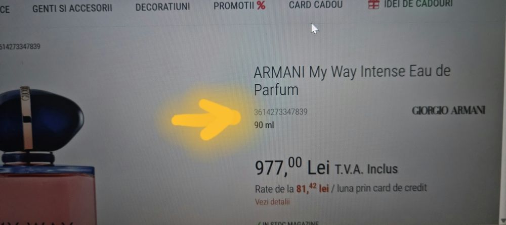 Vând Crema ochi Lancome și parfum My way originale
