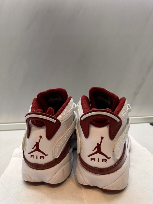 Jordan 6 Rings Red and white