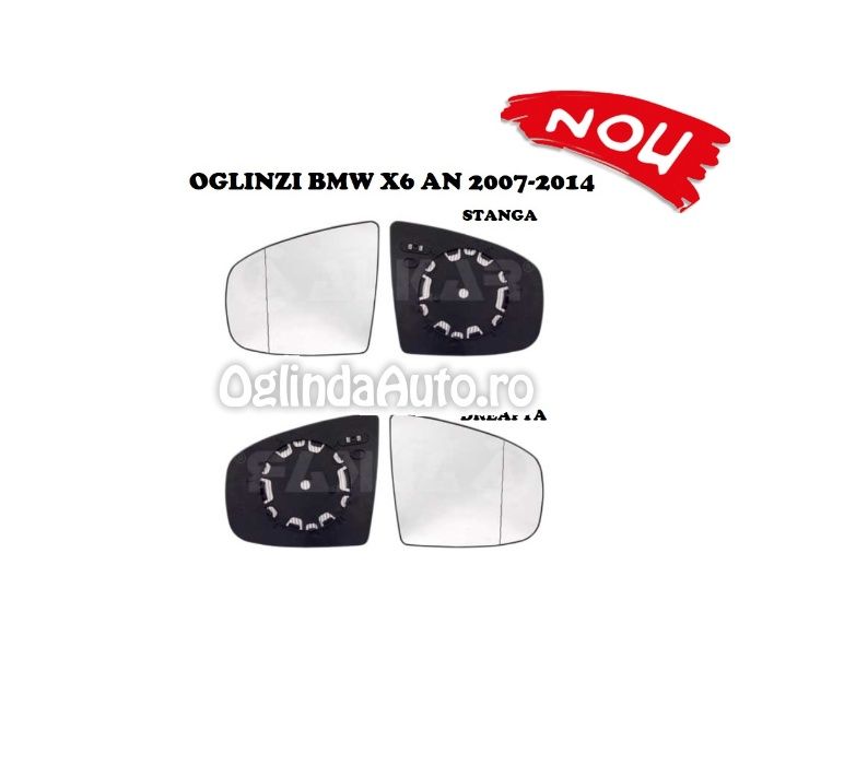 Oglinda BMW X6 E71 E72 F16 F86 G06 geam sticla oglinzi stanga dreapta