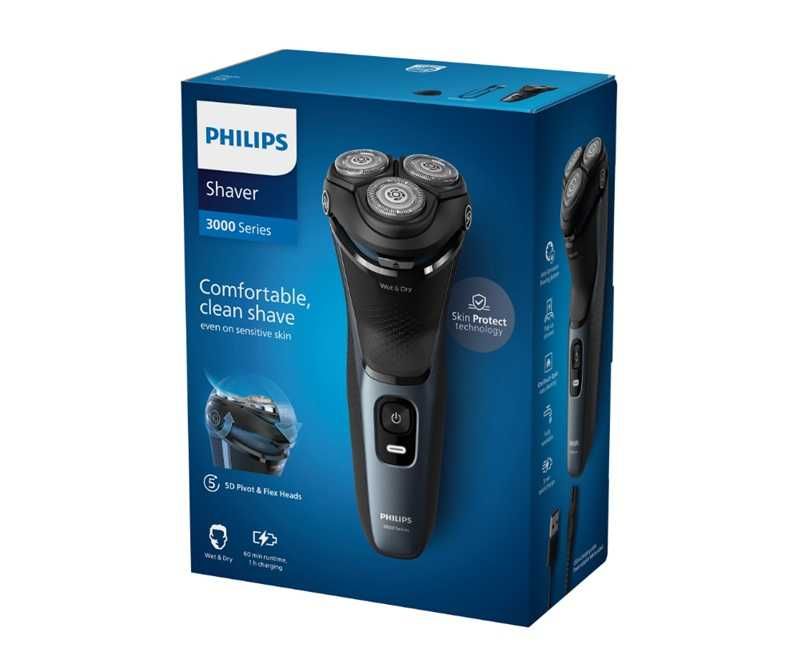 Самобръсначка Philips Series 3000 S3144/00, Мокро и сухо бръснене