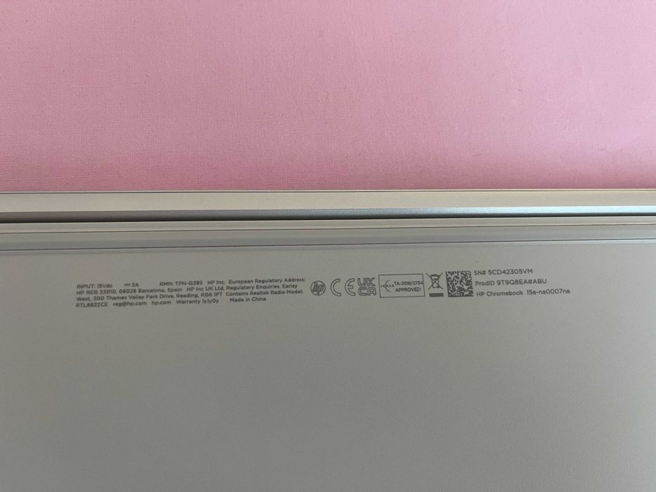 Laptop Chromebook HP 15" ca nou 10/10 20 cicluri de incarcare