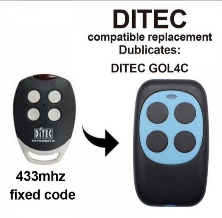 Гараж Универсално Дистанционно за гаражна врата и бариера гаражни 433