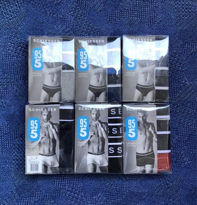 Schiesser ОРИГИНАЛНО мъжко бельо/боксерки и слипове - M-L-XL