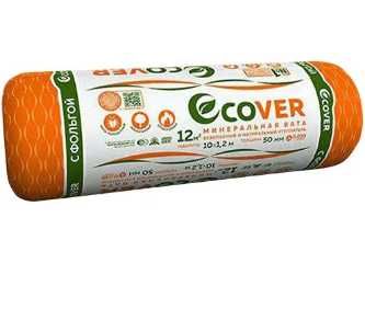 Минвата Ecover с фольгой 12 м2