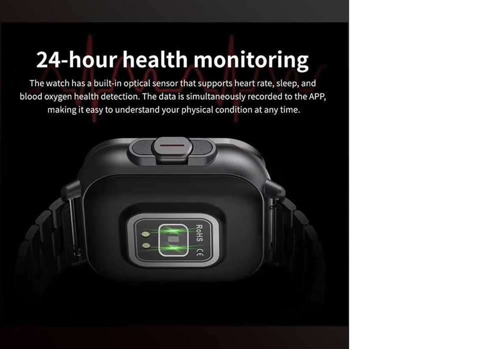 Smartwatch 2 în 1 LD1, Ceas cu Căști Wireless Bluetooth,Ecran 2.01"TFT