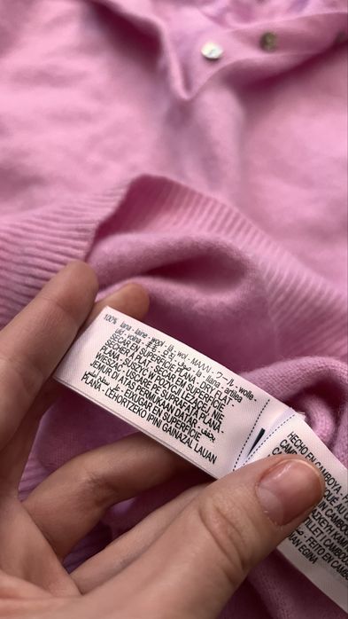 Розовa вълненa тениска от Zara