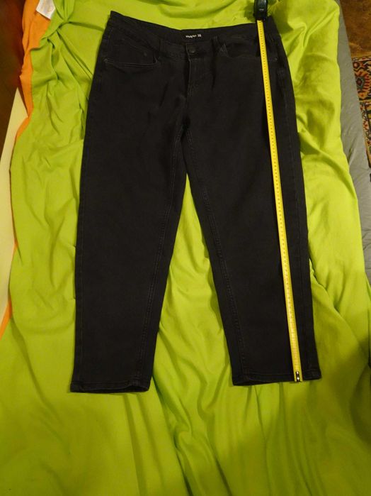 Комплект мъжки дънки, нови, размер W36, цвят: графитен + колан