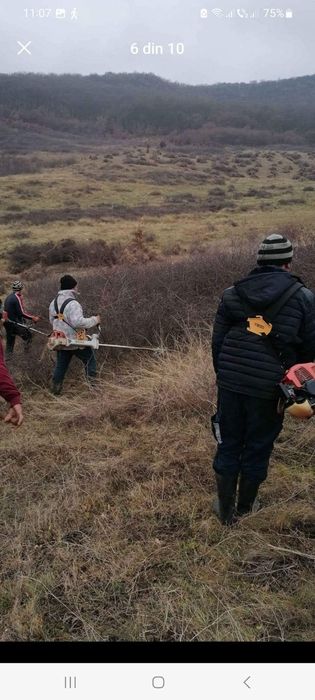 Curățăm,curățare pășuni(tăiem vegetație sălbatică,curățat,curățăm,defi