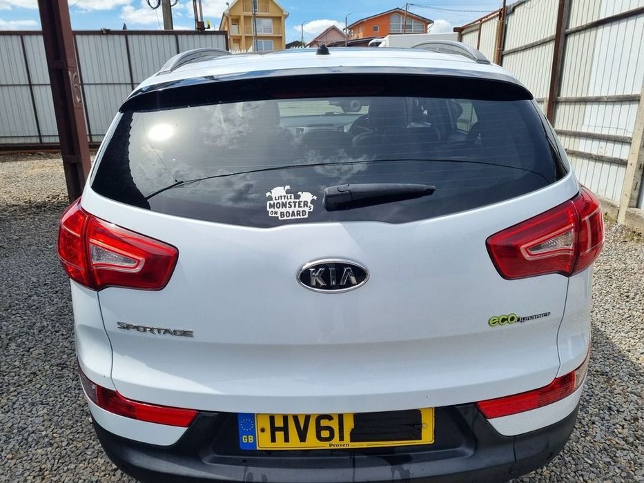 Haion Cu Luneta Kia Sportage III 2010 - 2016 SUV 4 Usi Casa White WD (1505)