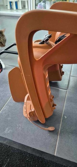 Scaun Copil Cadru Spate Bicicletă Groovy Maro Caramel / Negru