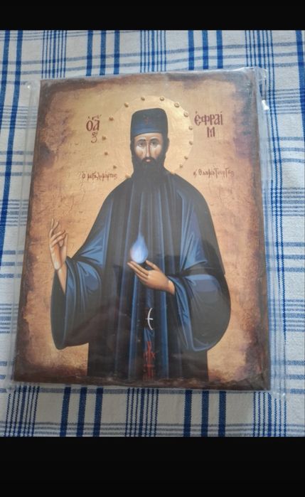 Icoana, pictogram lemn.Muntele Athos