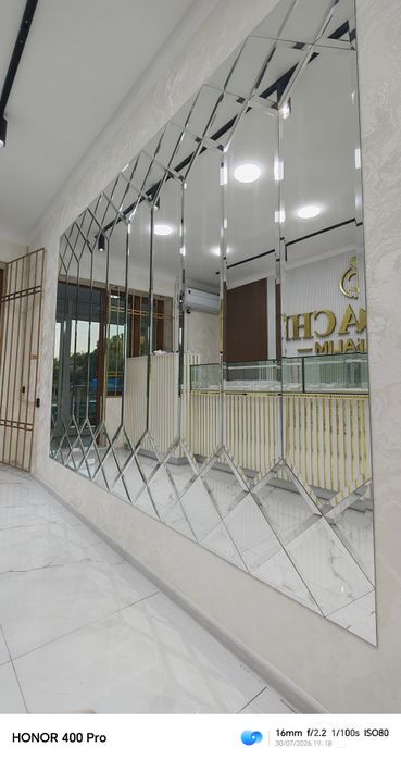 Ромбик Зеркала,Rombik, Ойна кесиш хизмати.Витрина Zerkila Ойначи