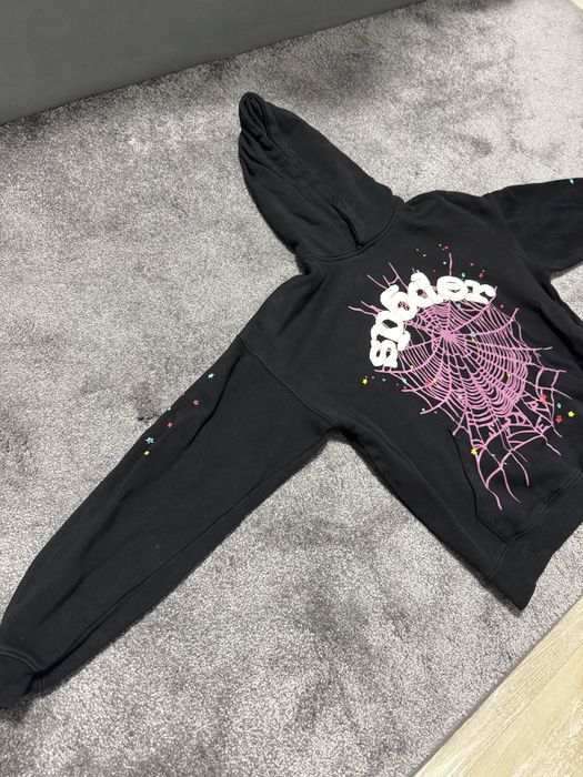 Sp5der Hoodie Черно