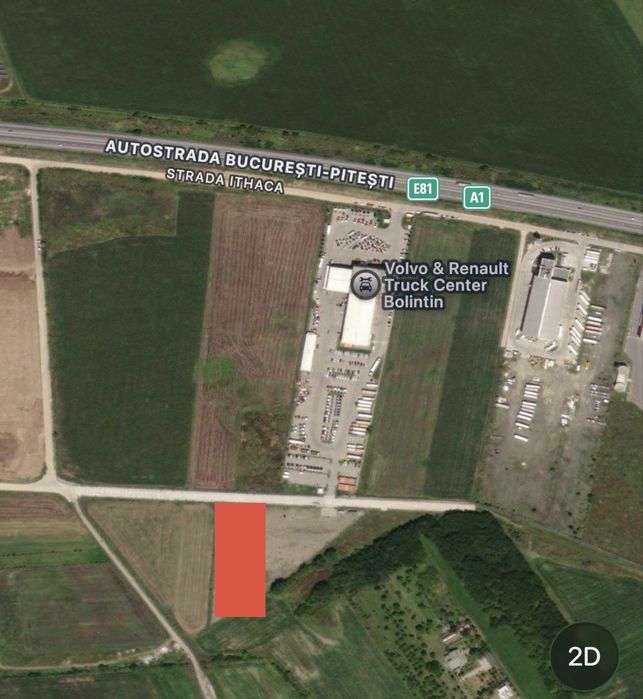 Vand teren intravilan 5000mp / industrial / autostrada A1 km23 /