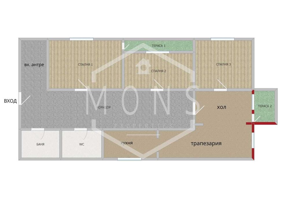 4-стаен в Велико Търново-Център площ 138 цена 255000