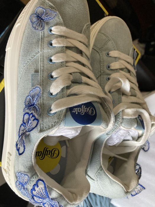 Papuci tenesi platforme inalte Buffalo material blug fluturi nr 39 nou