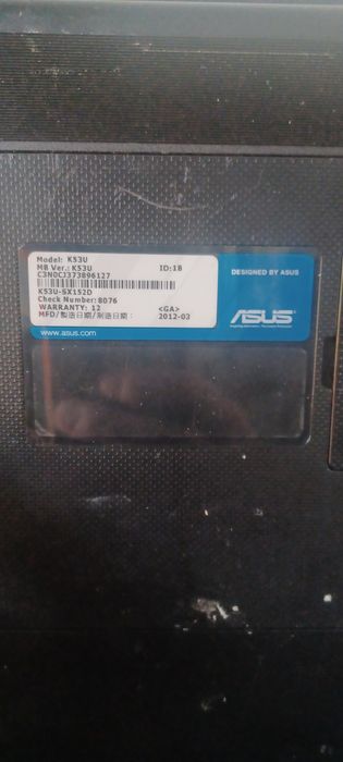 Leptop Asus piese.