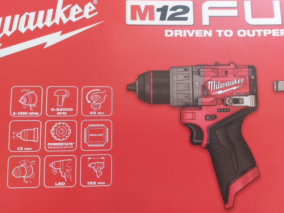 Autofiletanta percuție milwaukee M12 FPD2, noul model fuel, nou