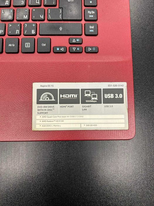 Лаптоп Asus Aspire ES 15