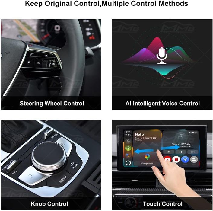 Wireless Android Auto box - din Carplay in Android auto