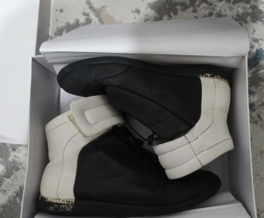 Продам maison margiela future high в черно белой расцветке