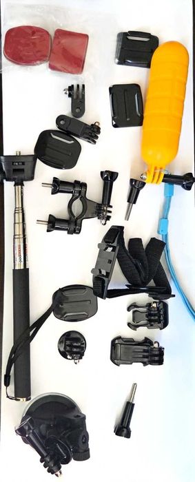 GoPro HERO8 аксесоари + 3 батерии Probty 1680mAh + тройно зарядно + калъф