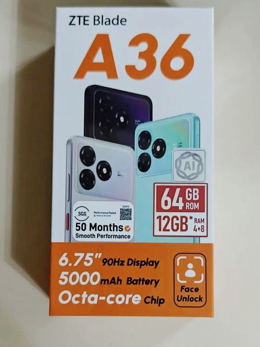 ZTE Blade A36 — Новый, в упаковке