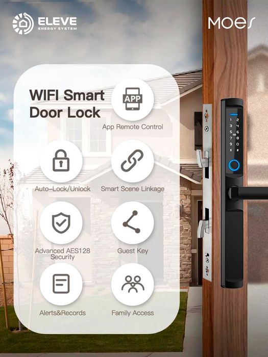Умный дверной замок Moes F2 | WDL-F2-3585-EN