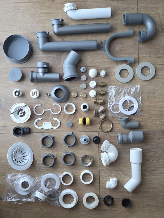 Super-kitul Instalatorilor: Lot Piese Sanitare, PVC, Garnituri & Perla