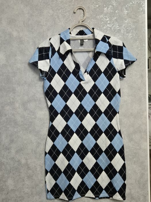 Стильное платье в клетку! Размер S-M