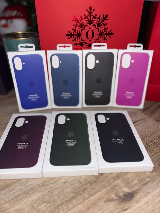 Husa silicon sau piele pentru iPhone 16 cu Magsafe