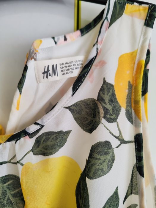Рокличка с лимони H&M ,ръст 146-152см,възраст 10-12 години