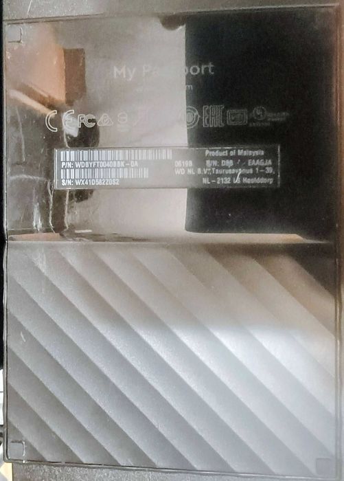 DEFECT: wdbyft0040bbk-da WD My Passport 4TB USB 3.0