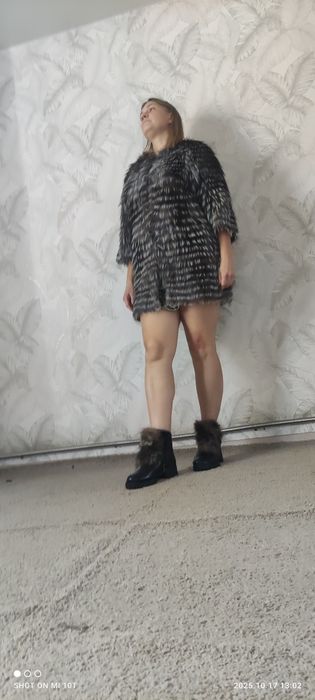 Полушубок, расцветка енот