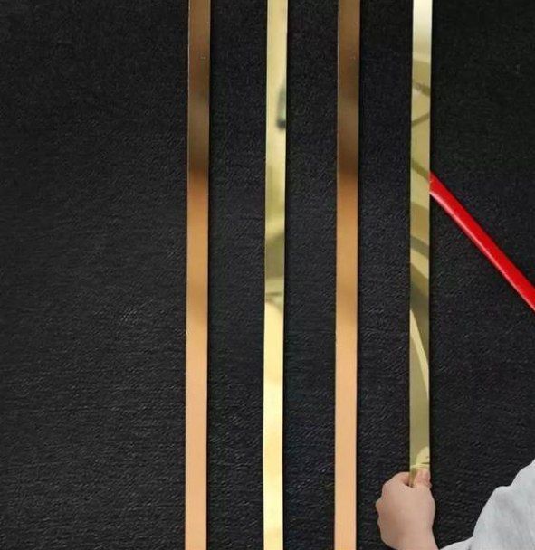 Декорные металические ленты золотого цвета