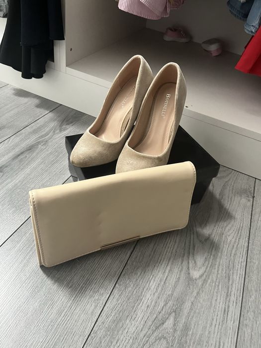 Pantofi piele intoarsa +plic cadou