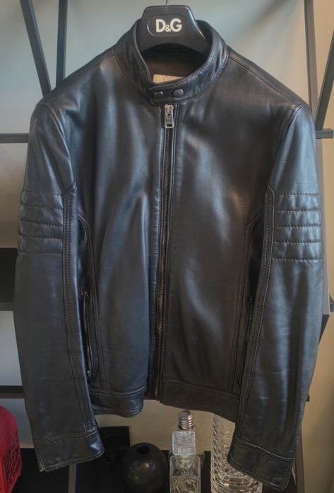 Mango кожаная куртка