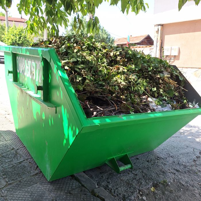 Контейнери за строителни и битови отпадъци. 4,5,6,7  кубика.