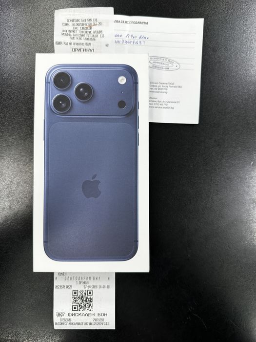 512GB 17 PRO MAX iPhone 24м. гаранция нов запечатан