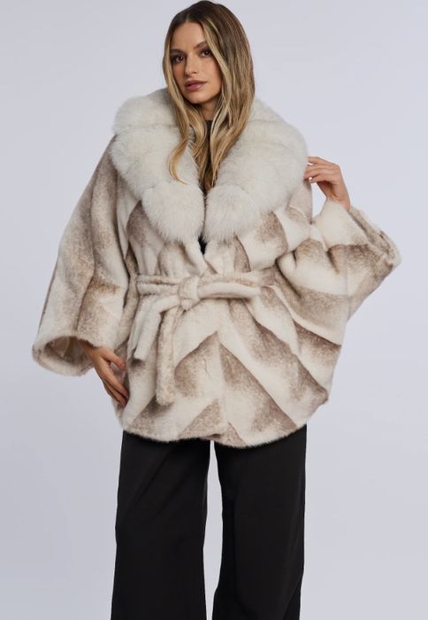 Alcantara blana naturala vulpe