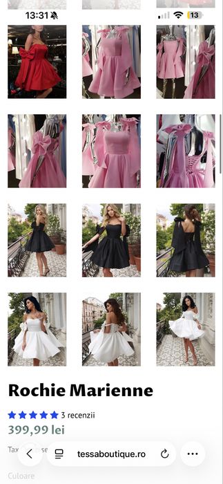 Vand rochie albastra Tessa noua marime XS
