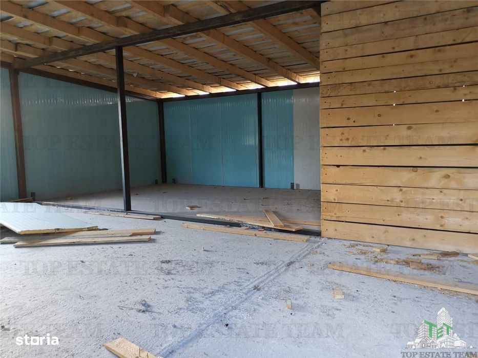 Adunatii Copaceni, teren 1212 mp, hala 136 mp, casa 37.5 mp cu pivnita