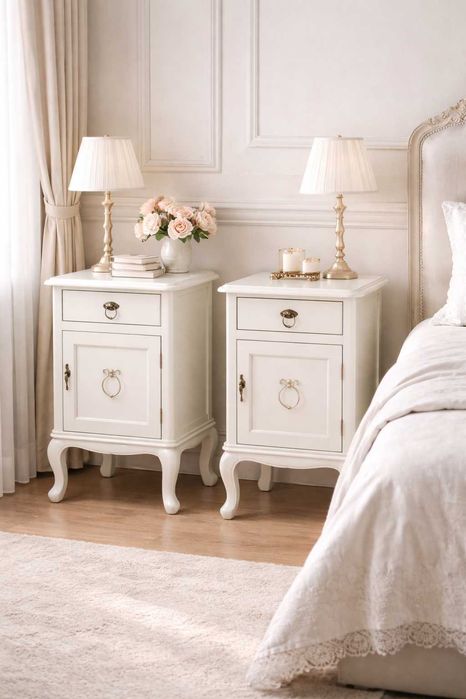 Noptiere recondiționate – elegant French style chabby chic