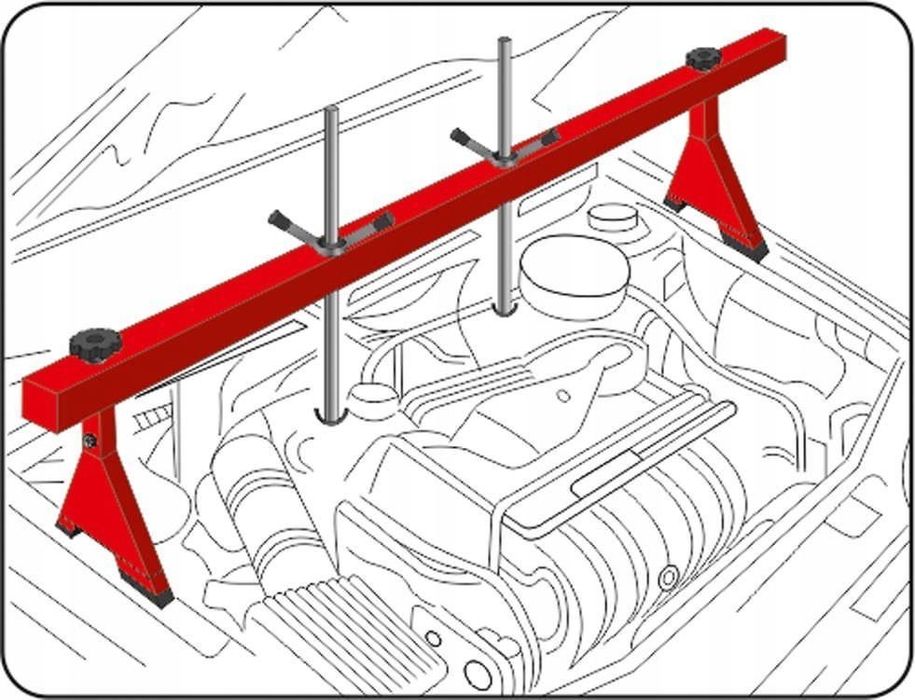 Греда за двигатели 500кг 150см/180см  STAHLMAYER