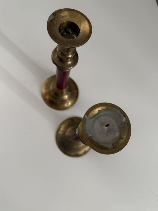 Set Sfeșnice din Metal / Bordo – 22 cm