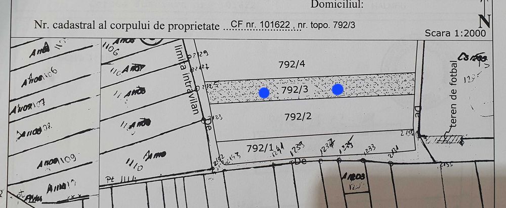 HALMEU Teren intravilan intabulat 26 Ari fara utilitati