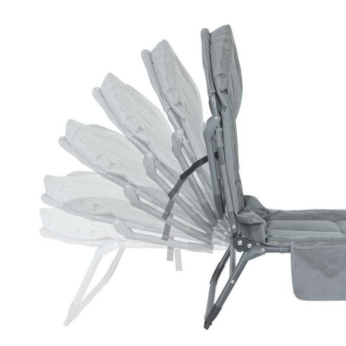 Сгъваемо походно легло тип шезлонг + чадър