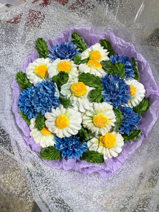 Зефирные цветы из натуральных ингридиентов