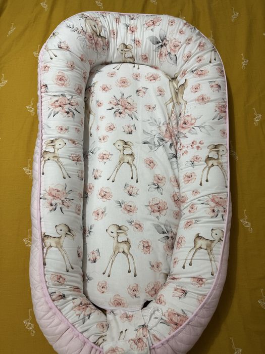 Cosulet pentru copii cu 2 fete Baby nest Velvet 105 x 66 cm